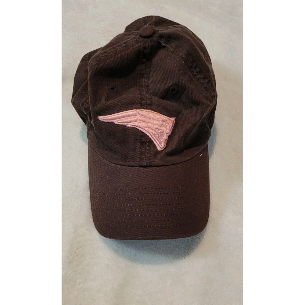 NEW ENGLAND PATRIOTS NFL BROWN/PINK WOMENS HAT ADJUSTABLE
